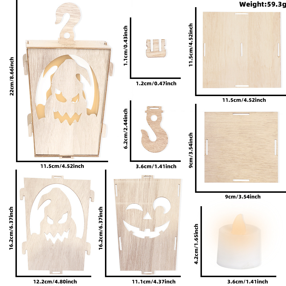 Wooden Lantern Site Decoration Props - Image 6