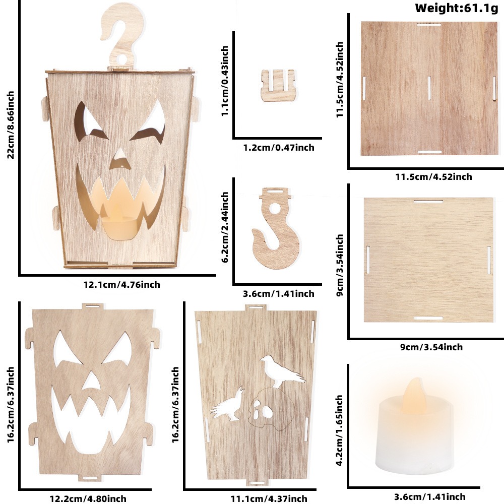 Wooden Lantern Site Decoration Props - Image 8