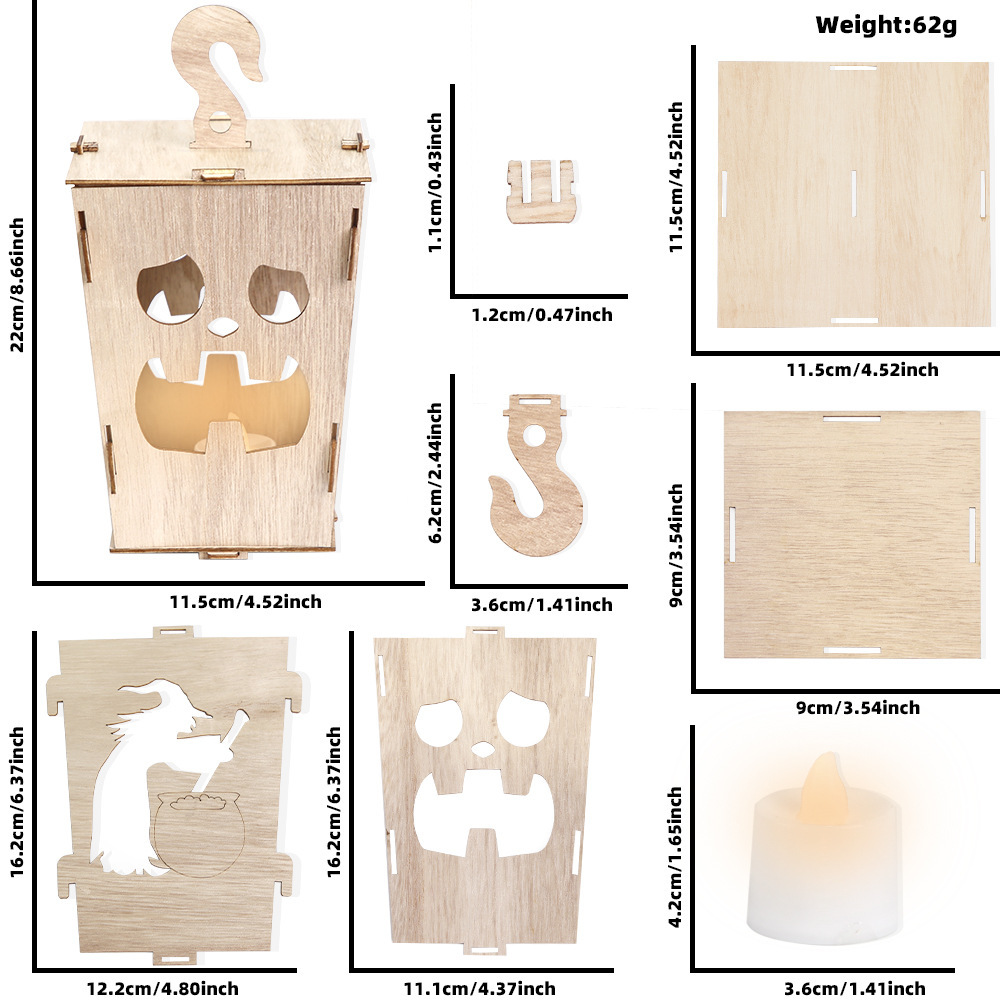 Wooden Lantern Site Decoration Props - Image 2